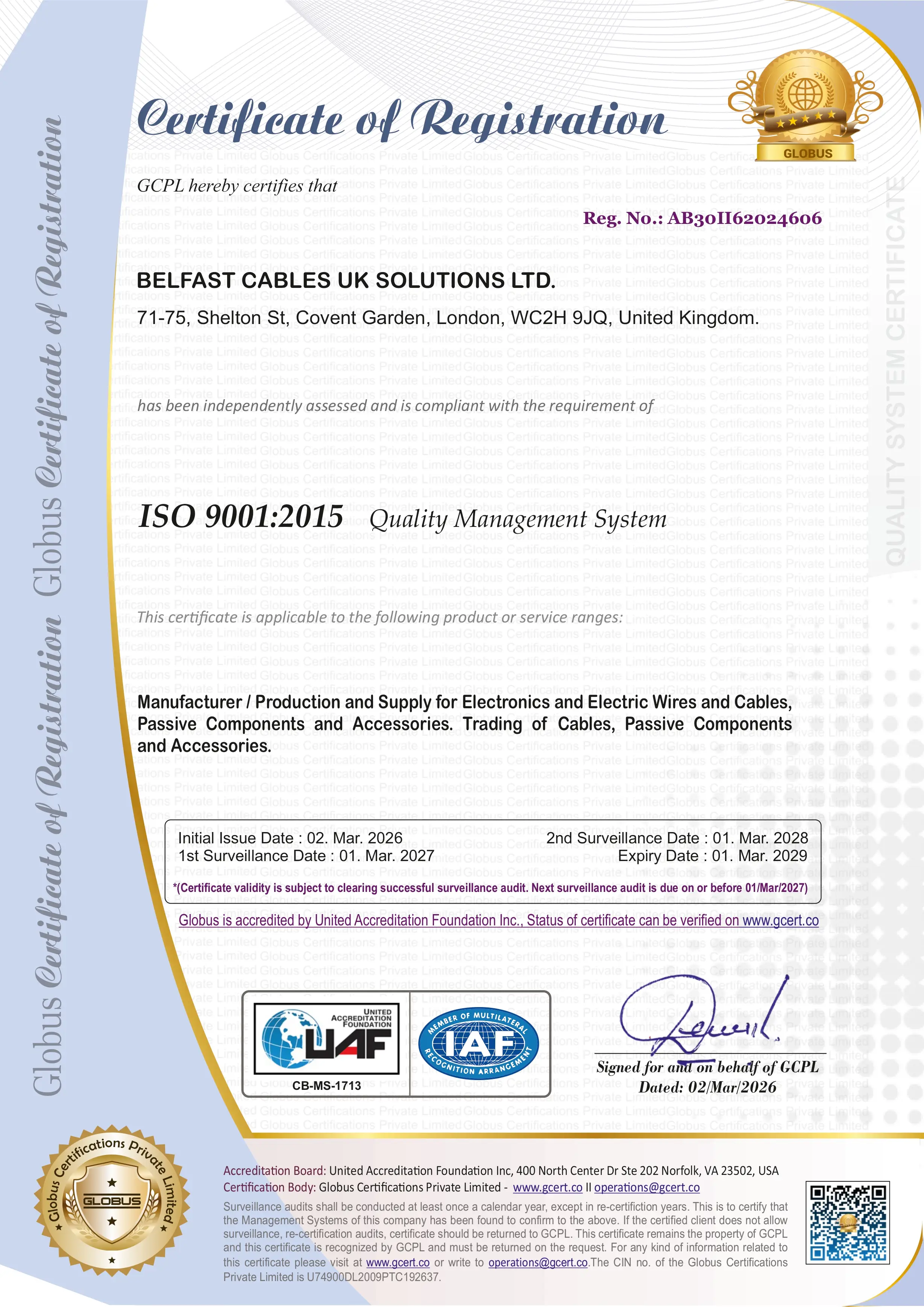 Certificate Preview